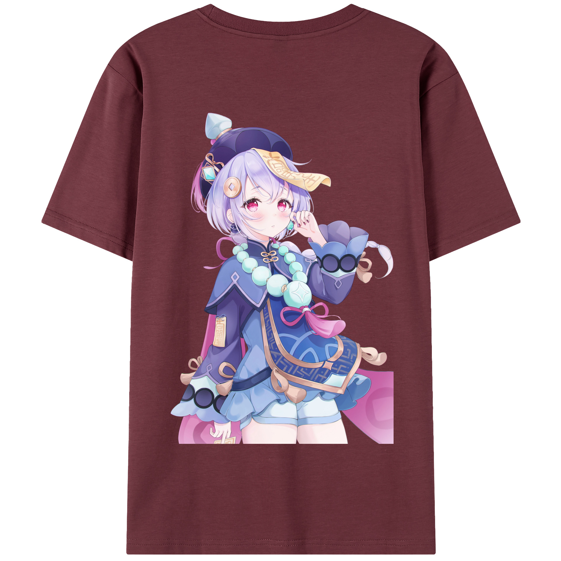 げんし神 七七 なな  genshin Nana 綿100％半袖Tシャツ（背面プリント）